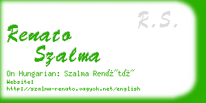 renato szalma business card